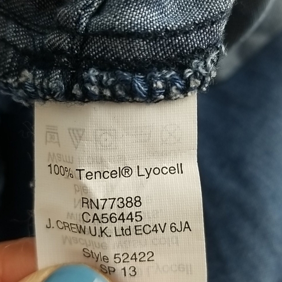 J. Crew Blue Tencel Mini Skirt Drawstring 52422 y2k XS - Picture 4 of 5